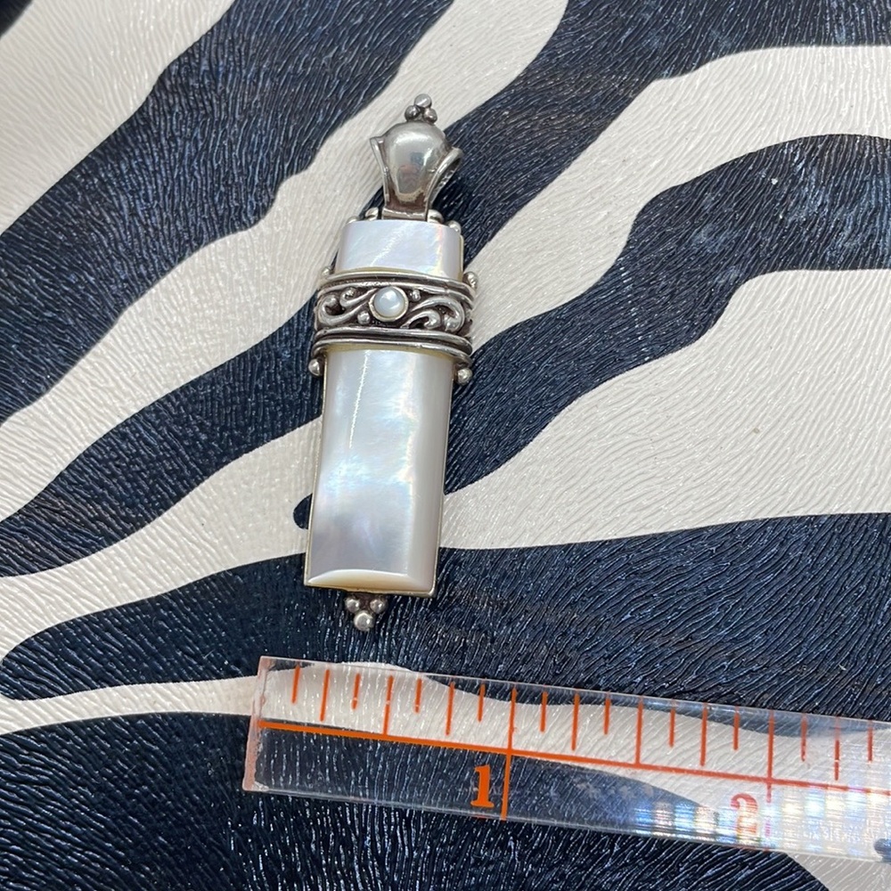 Magnificent Mother of Pearl Sterling Silver Pendant